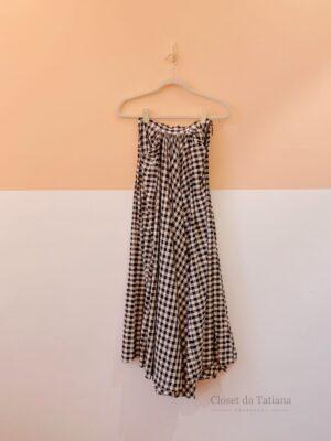 Saia Longa Vichy P&B J. Chermann | Tam: 34