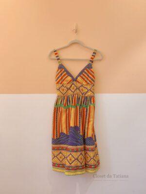 Vestido Curto Estampado André Lima | Tam: PP