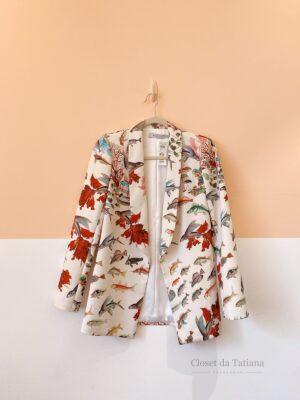 Blazer Estampado Peixes Patbo | Tam: 36