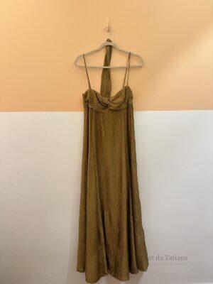 Vestido Longo Marrom Textura Nv | Tam: M