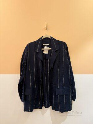 Blazer Azul Risca Junior Costa | Tam: G