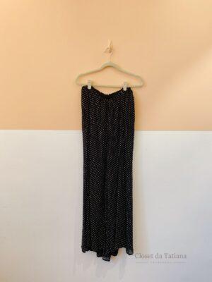 Calça Ampla Preta Brilhos Animale | Tam: M