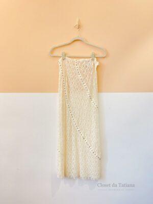 Saia Renda Off Tachas Zara | Tam: M