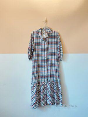 Vestido Midi Xadrez Ideologic | Tam: M