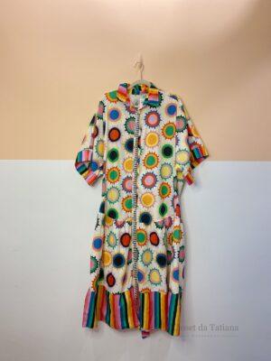 Vestido Estampado Sol Colorido Farm | Tam: G