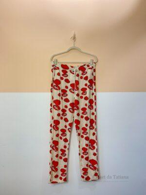 Calça Estampa Vermelha Parioca | Tam: G