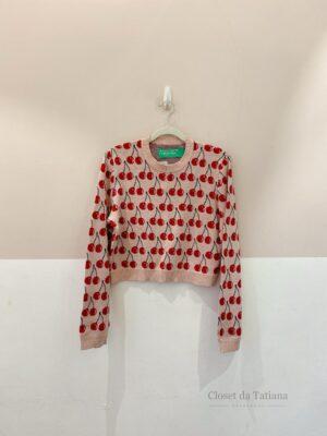 Tricot Rosa Cerejinhas Benetton | Tam: M