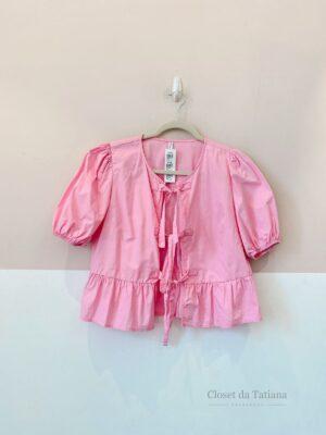 Bata Amarrações Rosa Stradivarius | Tam: M