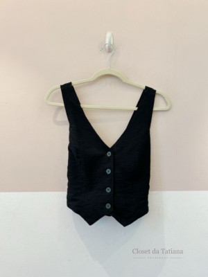 Cropped Preto Lizie | Tam: M