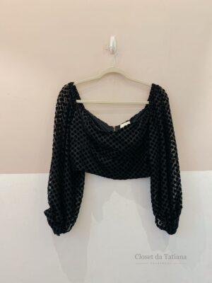 Cropped Preto Bolas A. Niemeyer | Tam: 40