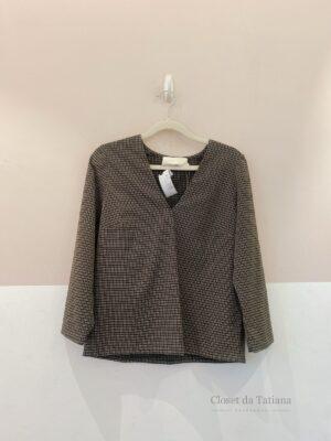 Blusa Manga Tecido Brocado A. Niemeyer | Tam: M