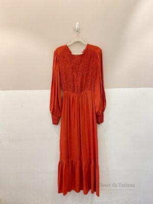 Vestido Midi Terracota Dress To | Tam: M