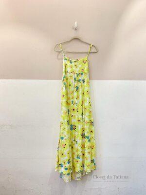 Vestido Longo Flores Amarelas Animale | Tam: 38