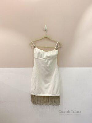 Vestido Curto Tricot Franja Eugênia Sanson | Tam: M