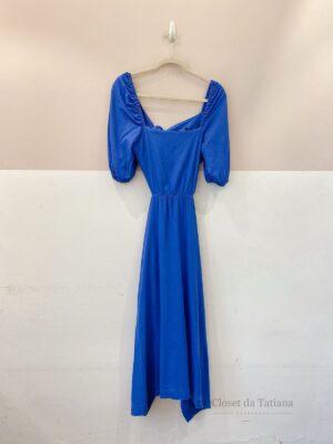 Vestido Midi Azul Recorte Leeloo | Tam: 40