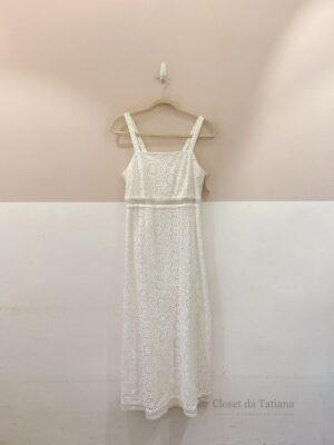 Vestido Midi Laise Off White | Tam: 38