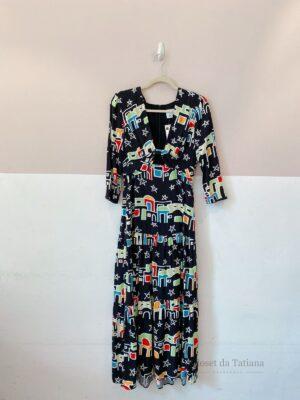 Vestido Midi Estampado Le Lis + Bdln | Tam: 38