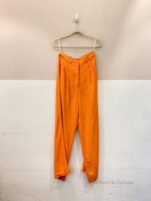 Pantalona Crepe Laranja By Nv | Tam: 42