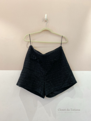 Short Tweed Preto It Brand | Tam: M
