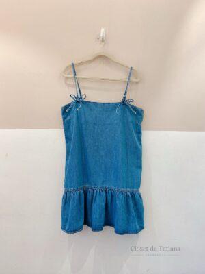 Vestido Curto Jeans Ganni | Tam: 42