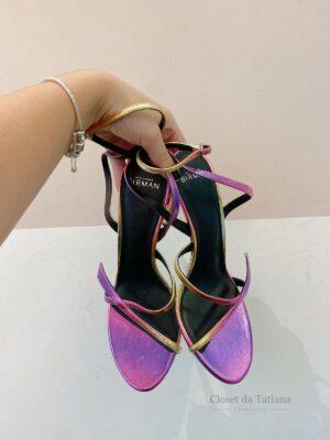 Sandália Salto Metalizada Alexandre Birman | Tam: 36