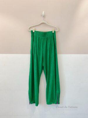 Calça Toalhada Verde Pitta | Tam: P