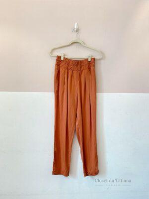 Calça Cós Largo Marrom Chez Nous | Tam: M