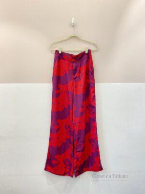 Calça Reta Estampada Maria Valentina | Tam: 36