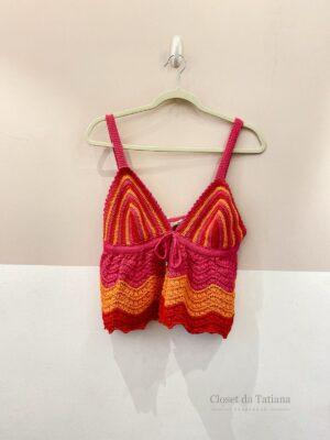 Cropped Tricot Colorblocking Nv + La Rouge Belle | Tam: P