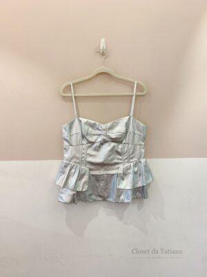 Cropped Prata Eugênia Sanson | Tam: 40