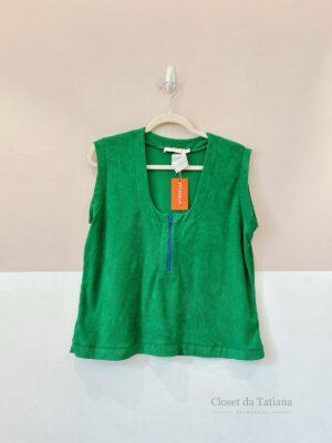 Regata Atoalhada Verde Pitta | Tam: G