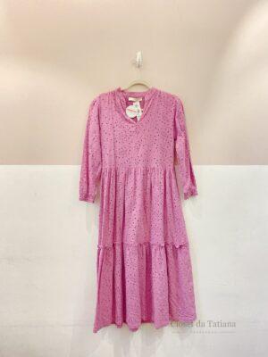Vestido Midi Rosa Laise Pura | Tam: P