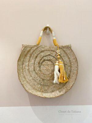 Bolsa Redondo Palha Dress To