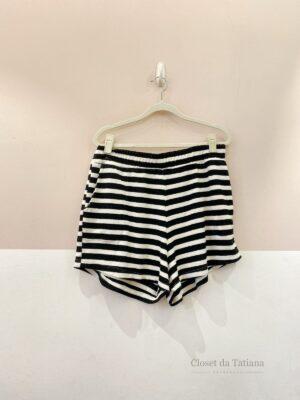 Short Moletom Listrado Peepou | Tam: G