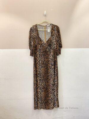 Vestido Midi Onça Rixo | Tam: G