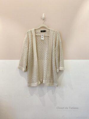Kimono Crochet Gelo Maria Filó | Tam: P