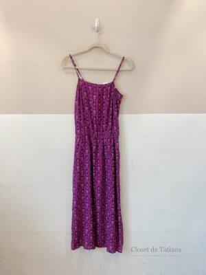 Vestido Roxo Floral Ateen | Tam: 38