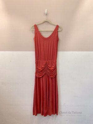 Vestido Midi Terracota Maria Filó | Tam: P