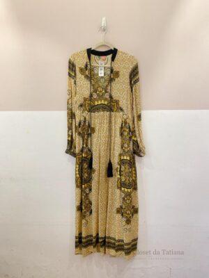 Vestido Midi Estampa Amarela Farm | Tam: P