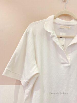 Blusa Polo Branca Curta Pitta | Tam: M