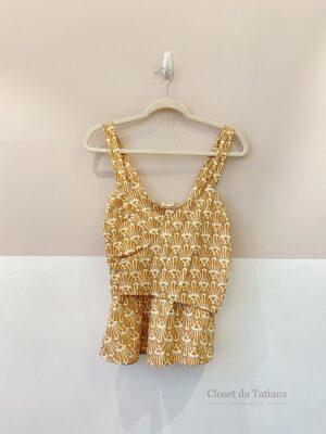 Blusa Estampa Babados Ruela | Tam: GG