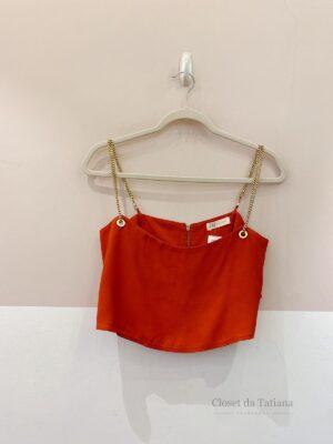 Cropped Alça Corrente Nv | Tam: PP