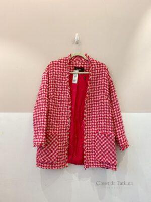 Sobretudo Tweed Rosa Mixed | Tam: 36