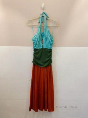 Vestido Longo 3 Cores Cris Barros | Tam: 34