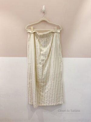Saia Midi Bege Onni | Tam: M