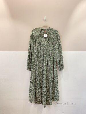 Vestido Midi Verde Estampado Ava | Tam: P