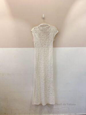 Vestido Longo Branco Textura Zara | Tam: M