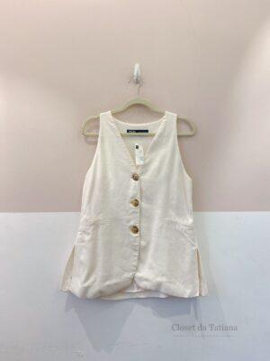 Colete Off White Zara | Tam: G