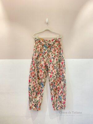 Calça Sarja Floral Farm | Tam: 38
