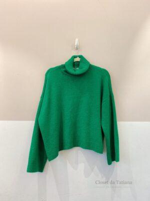 Casaco Verde Lã Zara | Tam: G